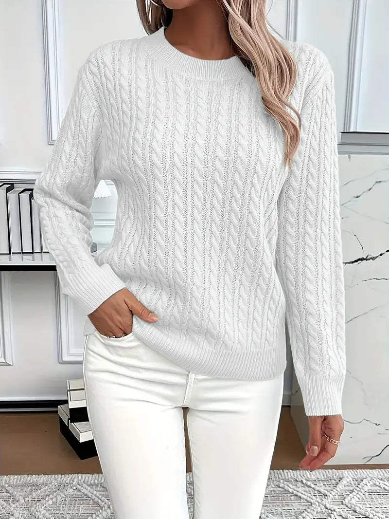Bernila - Ladies' Cable Knit Jumper 