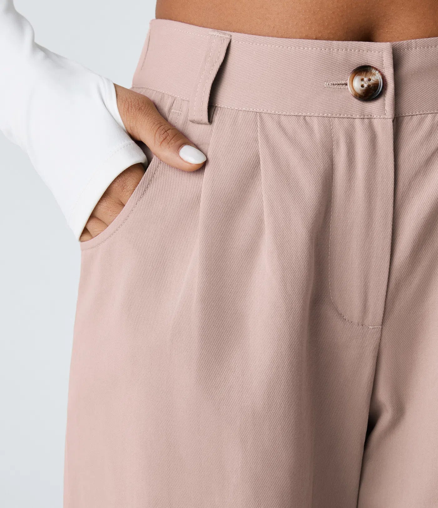 Marianne | Katoenen Broek avec Knopen, Rits et Praktische Zakken