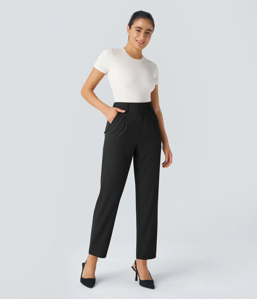 Megan | Comfortabele &amp; Elastische Broek Met Hoge Taille