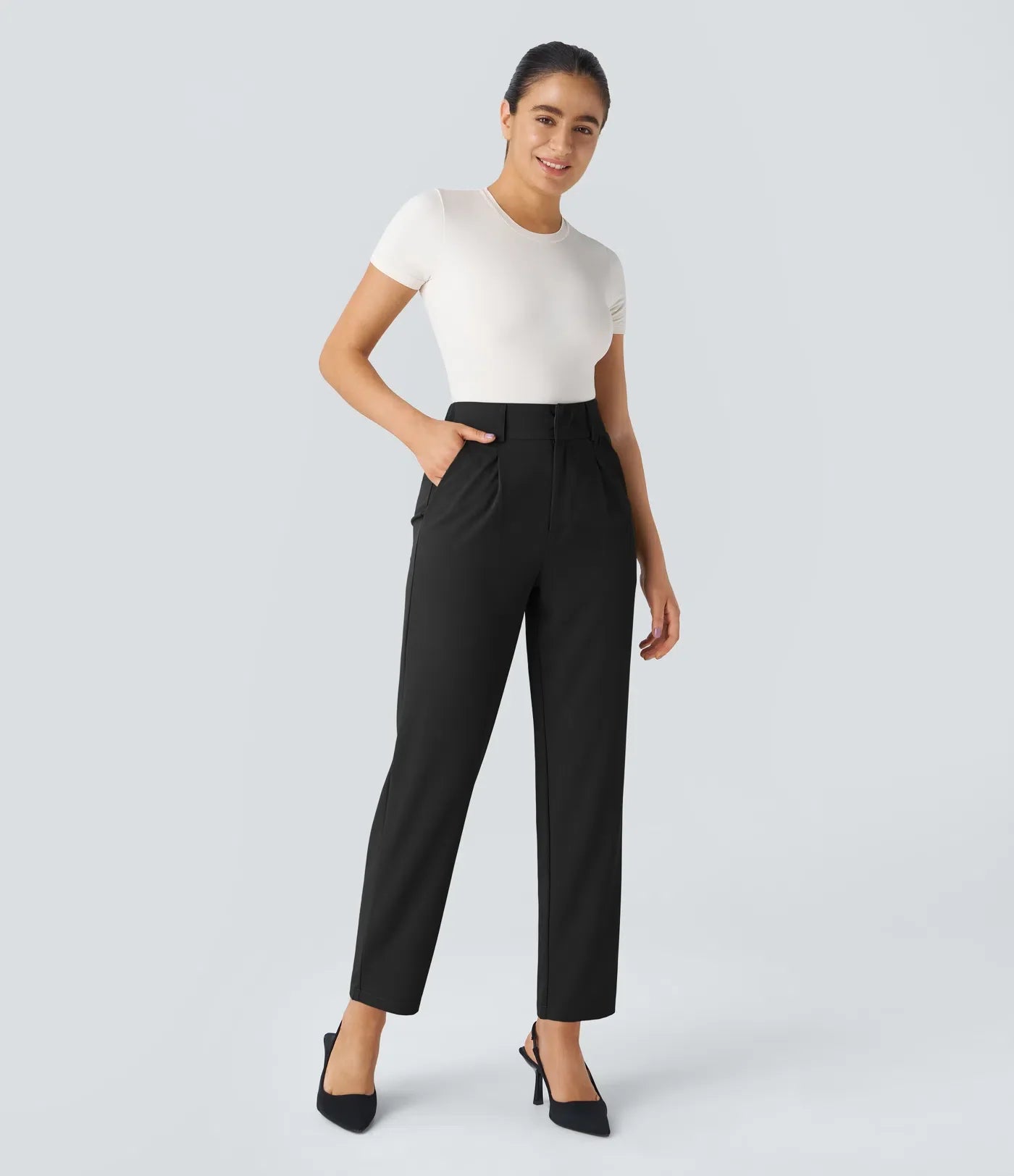 Megan | Comfortabele & Elastische Broek Met Hoge Taille
