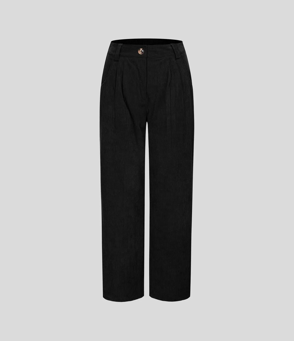 Annette | Comfortabele Broek Met Middelhoge Taille, Ritssluiting Et Zijzakken