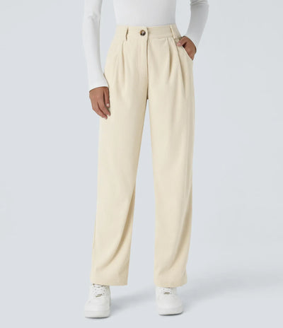 Annette | Comfortabele Broek Met Middelhoge Taille, Ritssluiting En Zijzakken