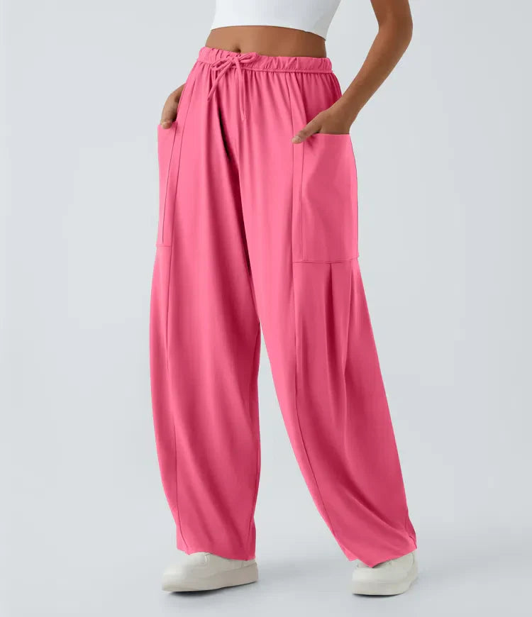 Fiona | Comfortabele & Elastische Luchtige Wijde Broek | 1+1 Gratis