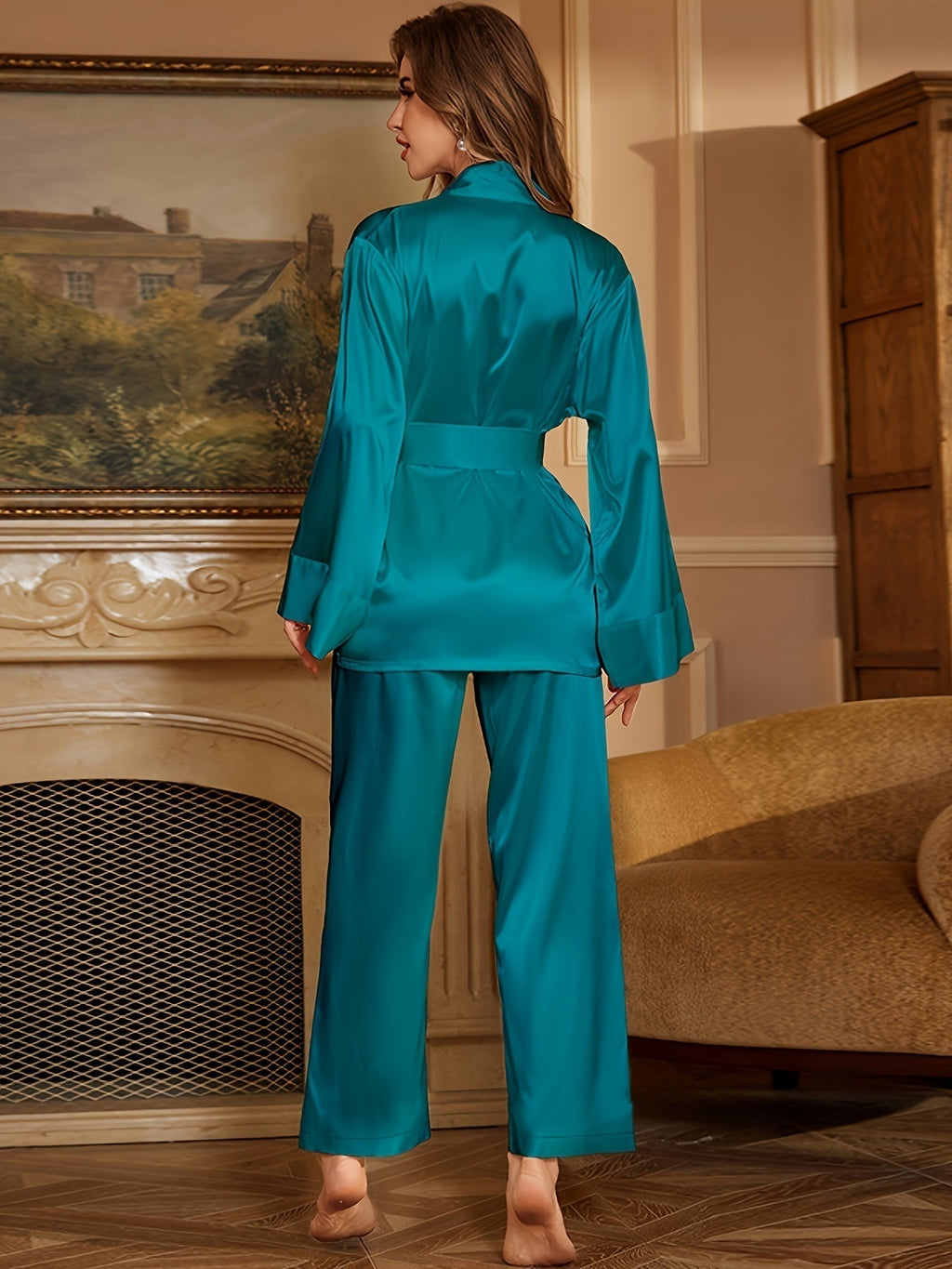 Auriel | Ensemble robe de chambre et pyjama élégant