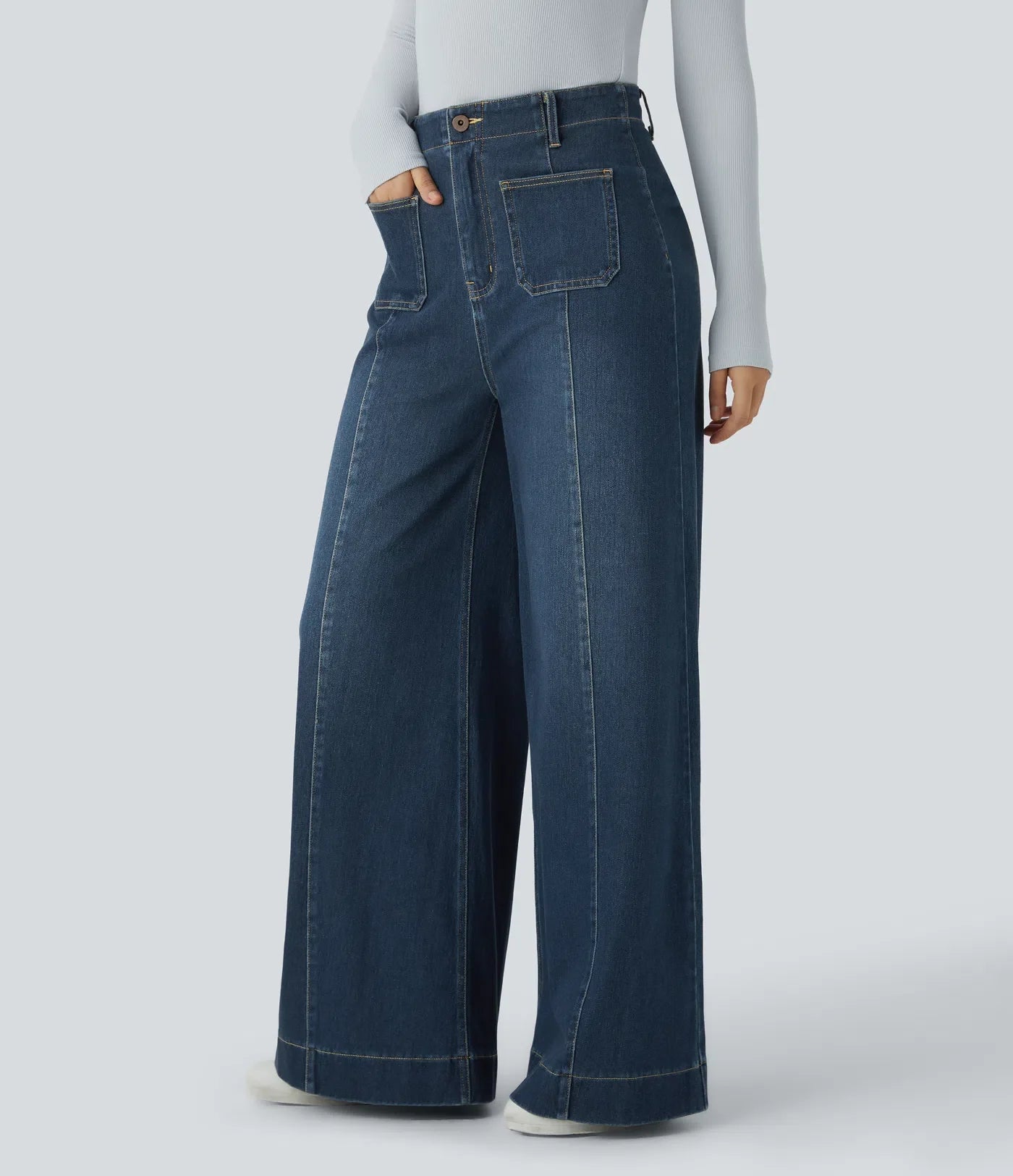 Nicole | Comfortabele &amp; Casual Broek Met Wijde Pijpen