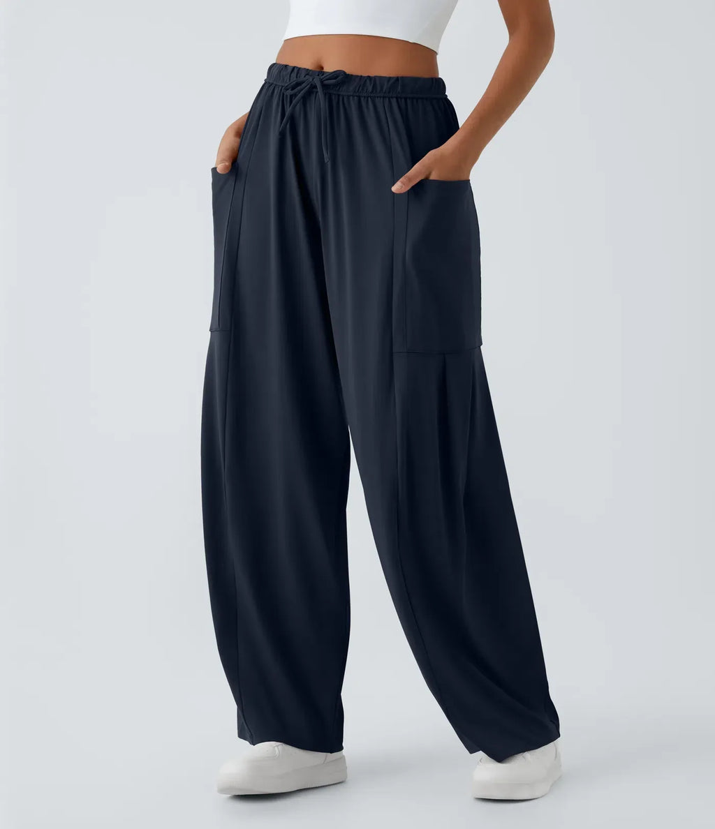 Fiona | Comfortabele &amp; Elastische Luchtige Wijde Broek | 1+1 Free
