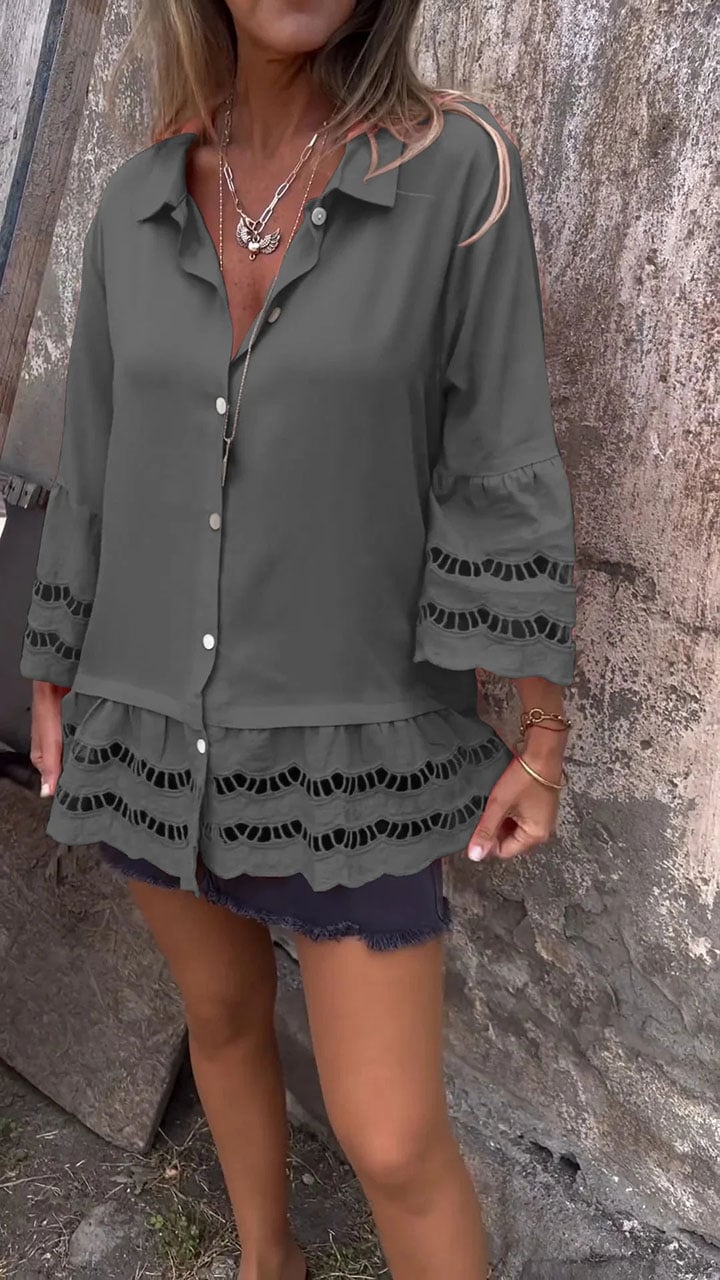 Miranda™ | Elegant Ibiza-style blouse