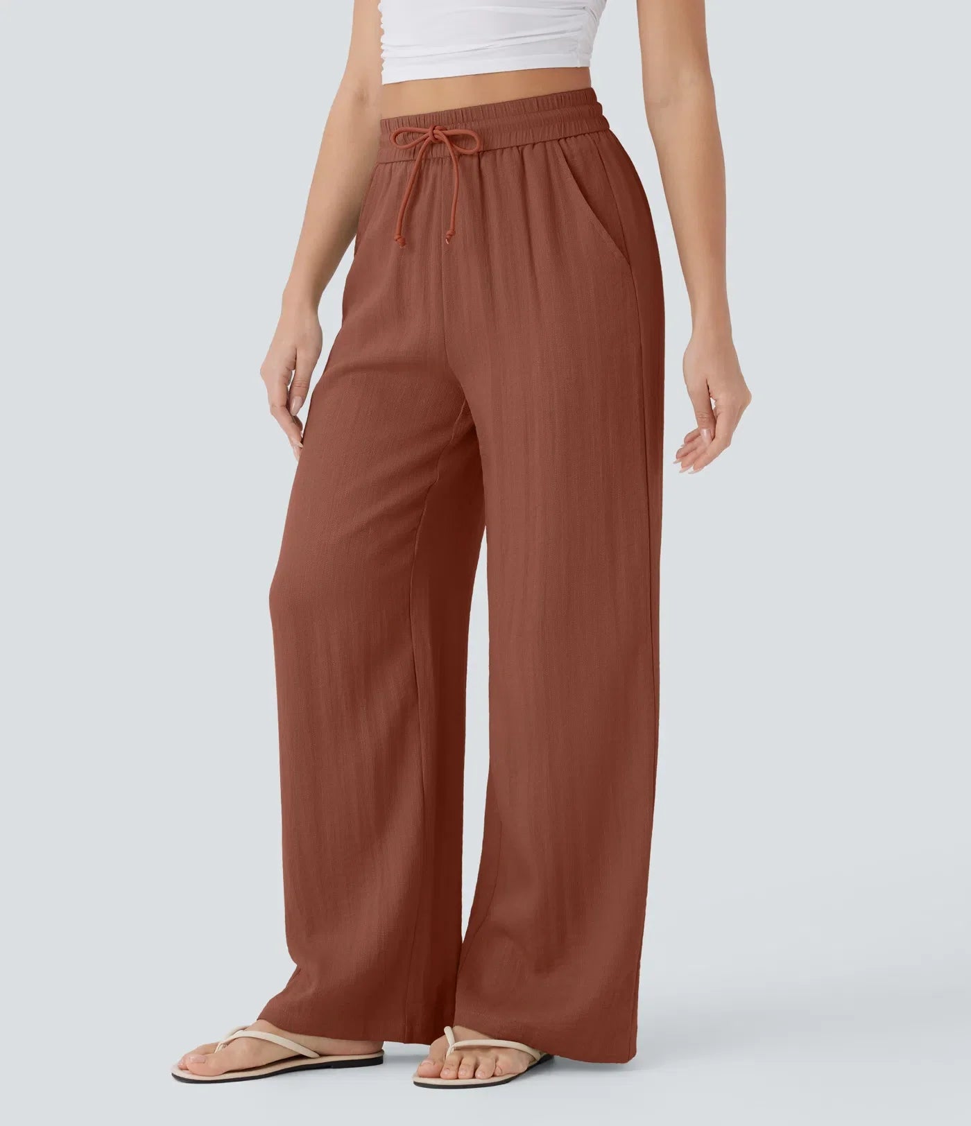 Lisa | Comfortabele &amp; Luchtige Linnen Broek met Elegante Pijpen | 1+1 Free