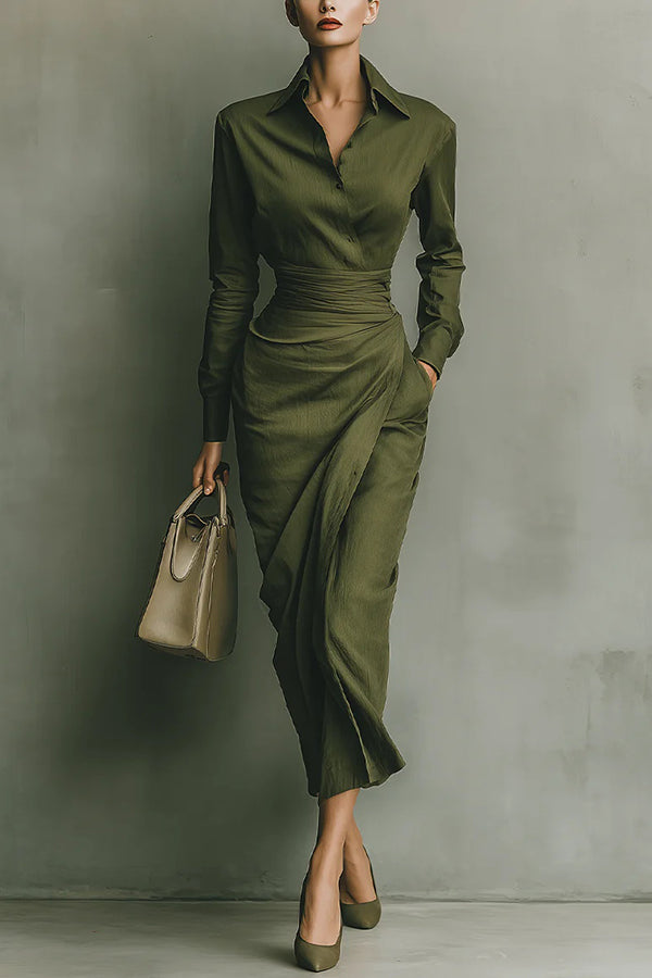 Meliora | Robe longue portefeuille