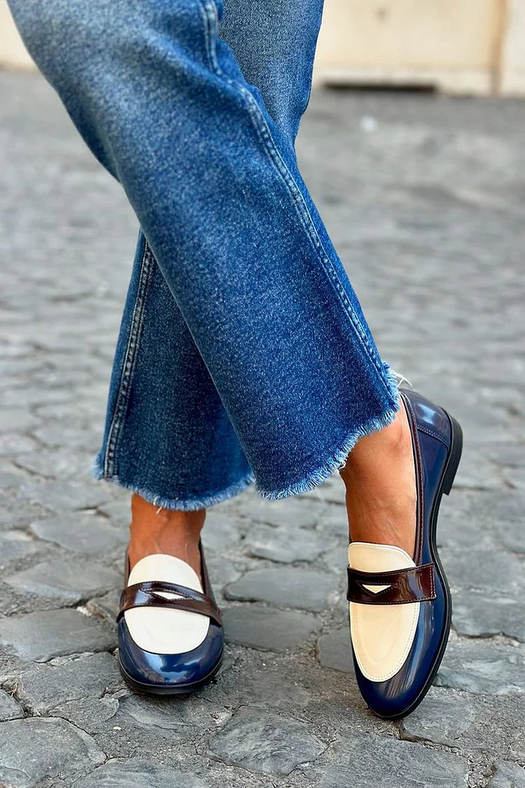 Marleen | Mocassin bleu marine