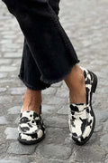 Veerle | Mocassins à motif vache