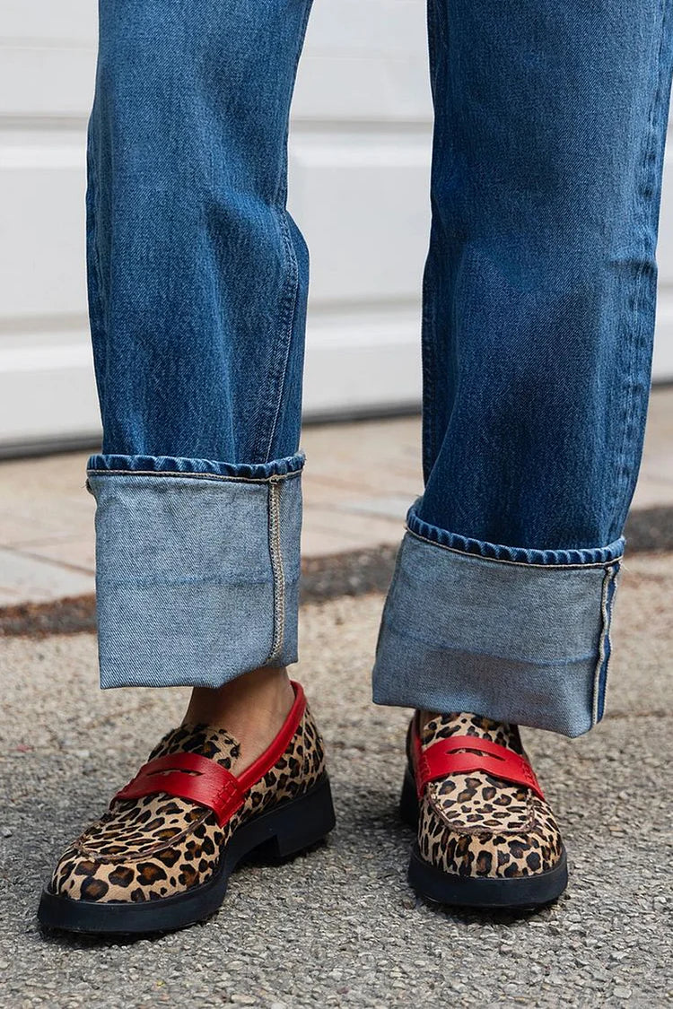 Evelien | Mocassins bicolores 