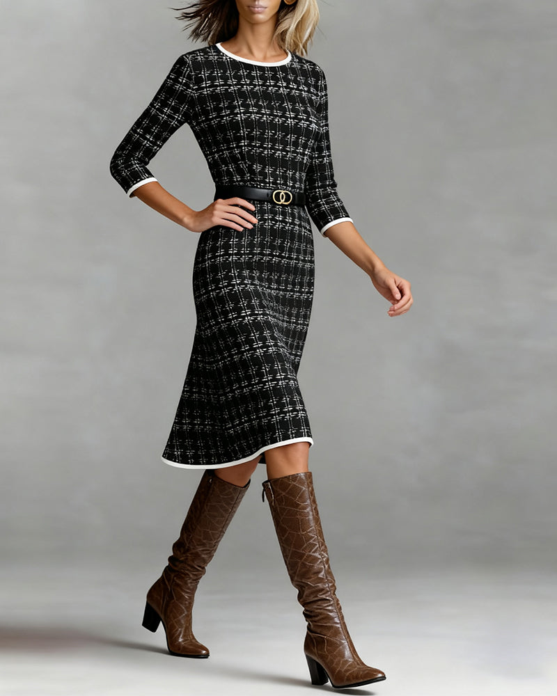 Ella | Robe midi d'hiver 