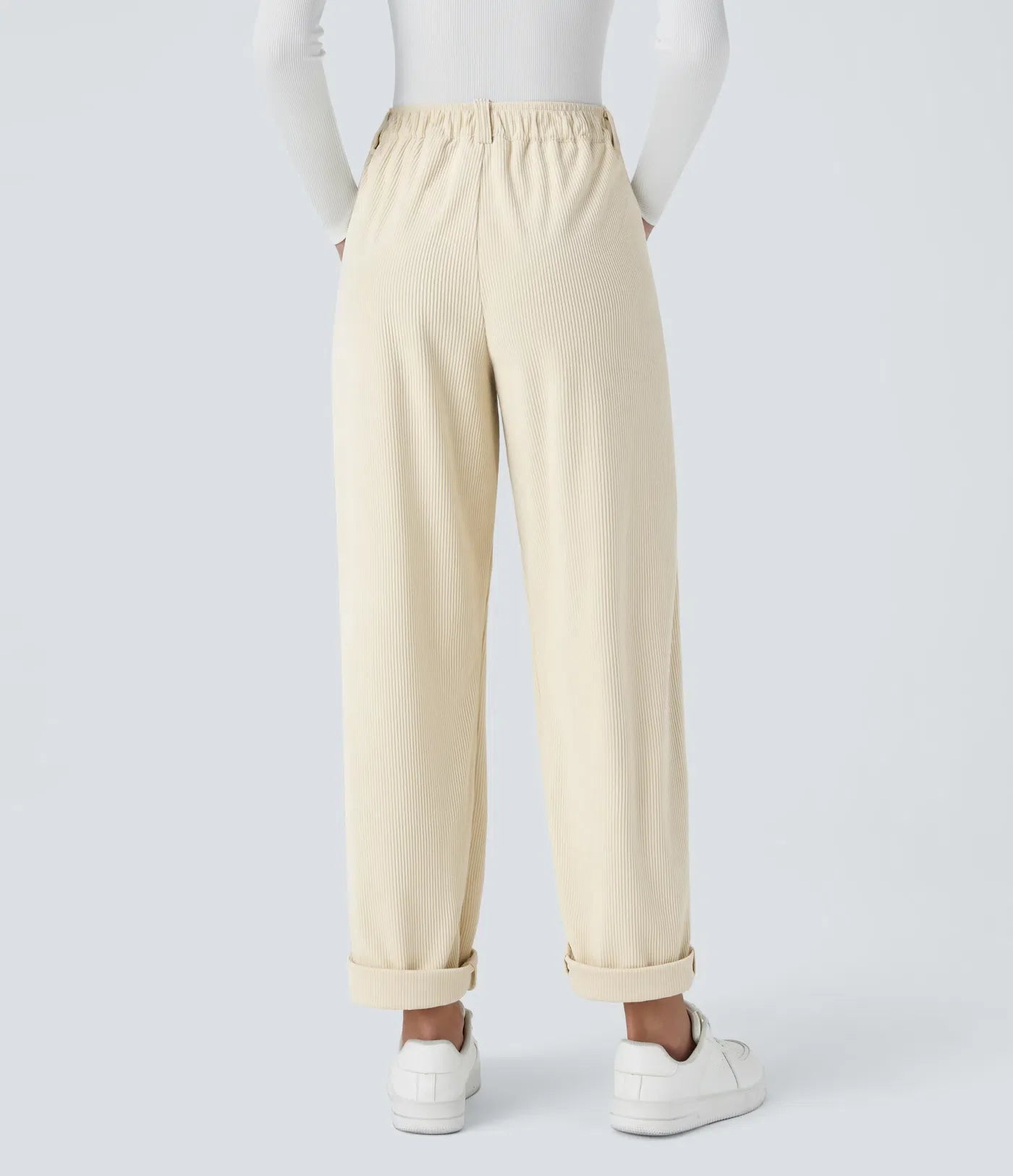 Annette | Comfortabele Broek Met Middelhoge Taille, Ritssluiting Et Zijzakken
