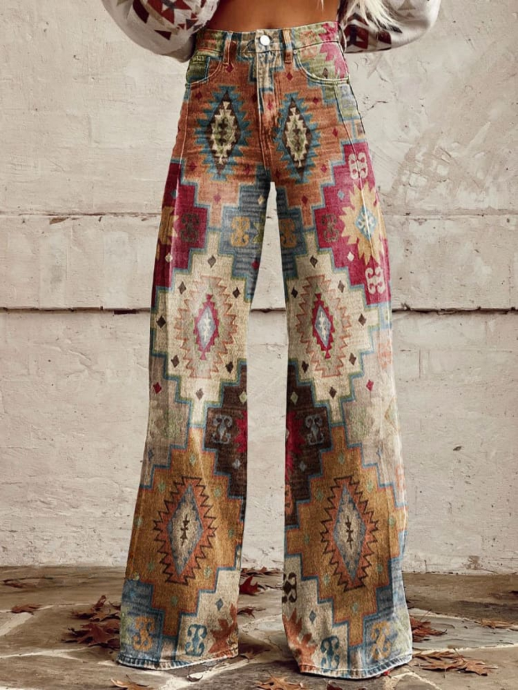Rowena | Pantalon large Aztec Dream