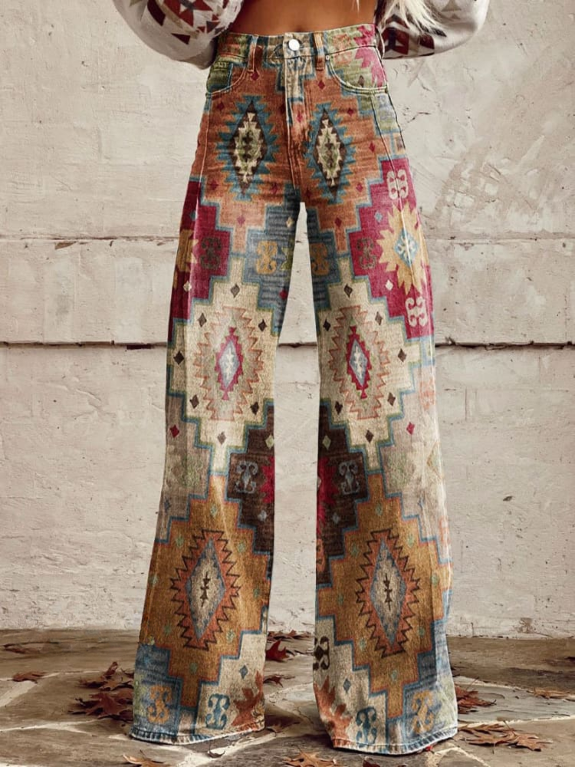 Rowena | Pantalon large Aztec Dream