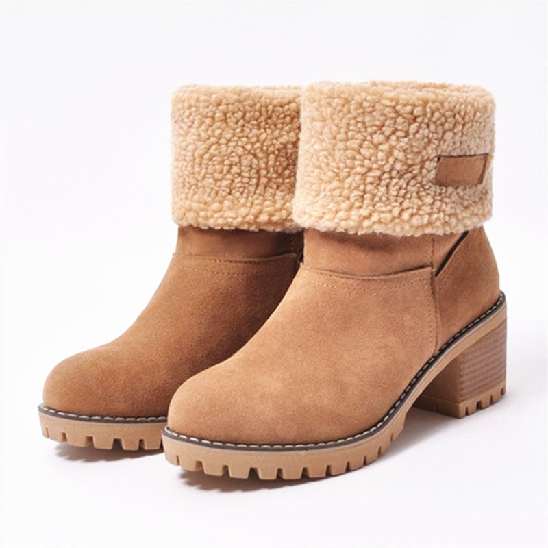 Sara™ | Swiss Style Ankle Winter Boots with Heel