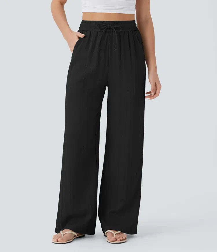 Lisa | Comfortabele &amp; Luchtige Linnen Broek met Elegante Pijpen | 1+1 Free