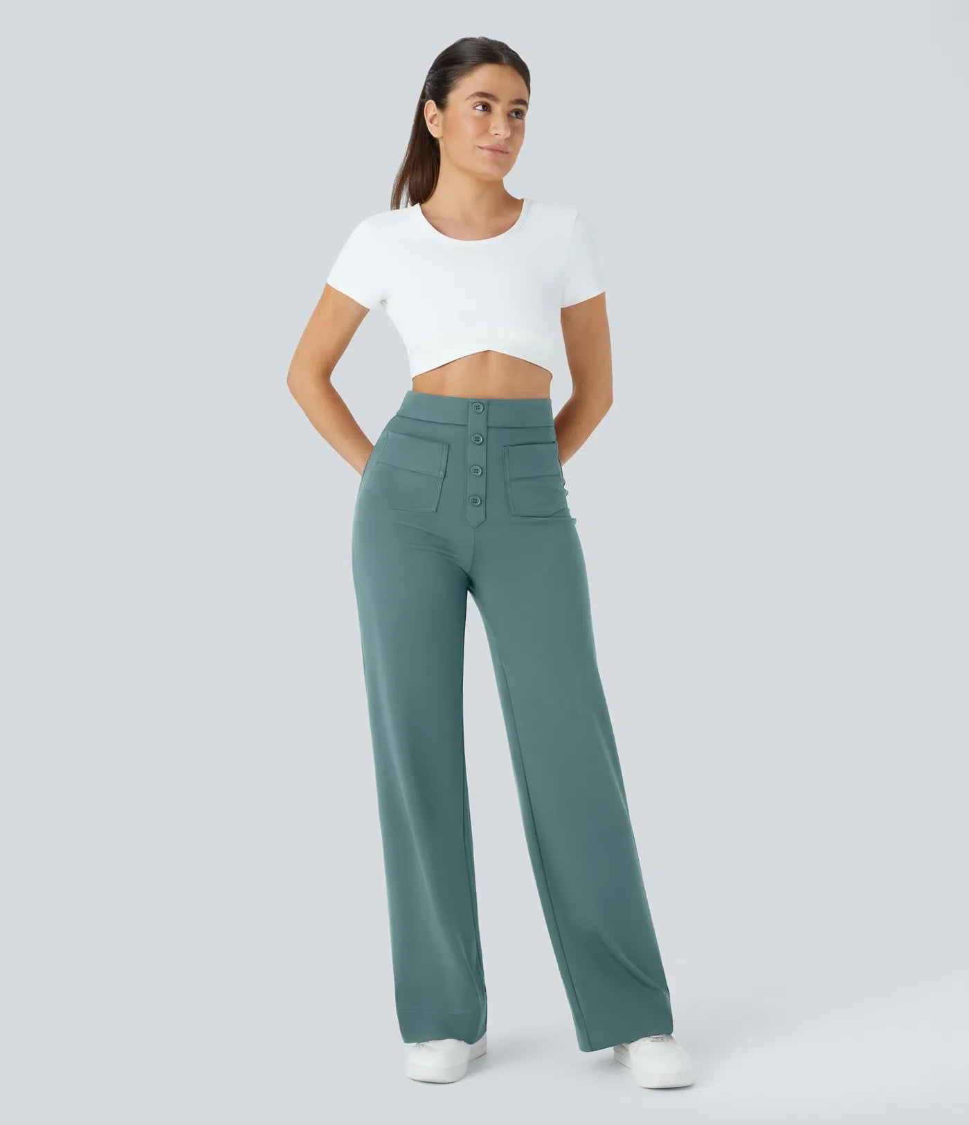 Naomi | Elastische &amp; Comfortabele Broek Met Hoge Taille | 1+1 Free
