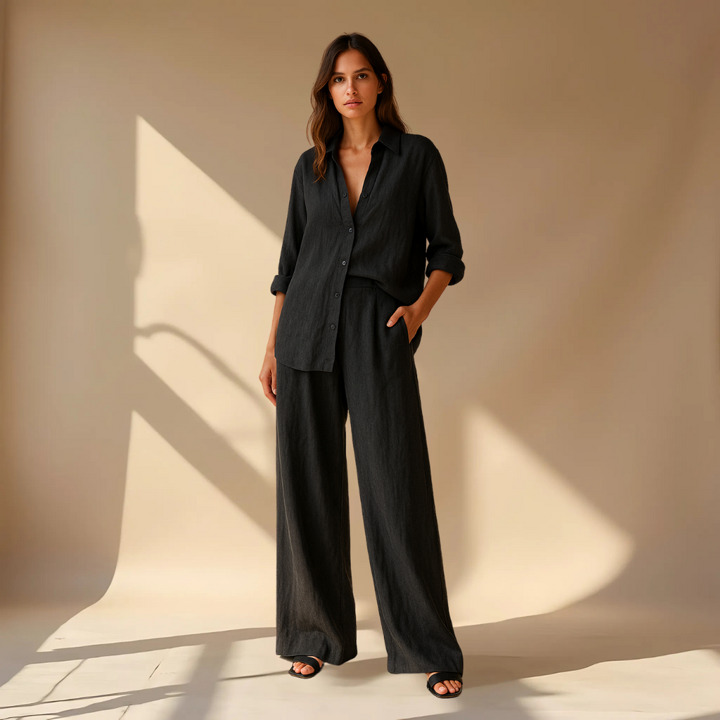 AMÉLIE™ | TWO-PIECE SET – SHIRT &amp; PANTS