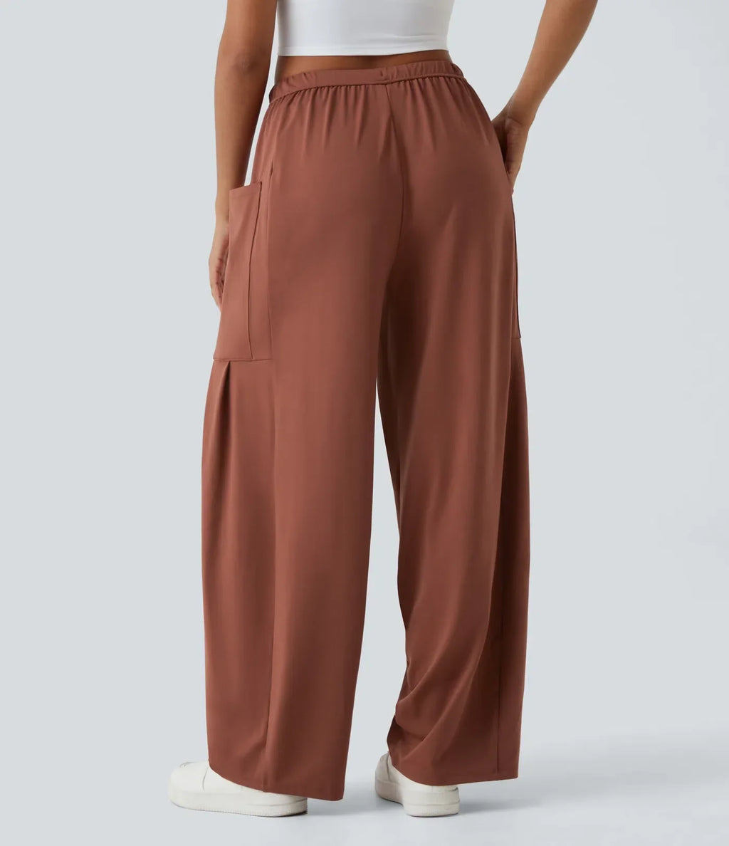 Fiona | Comfortabele &amp; Elastische Luchtige Wijde Broek | 1+1 Free