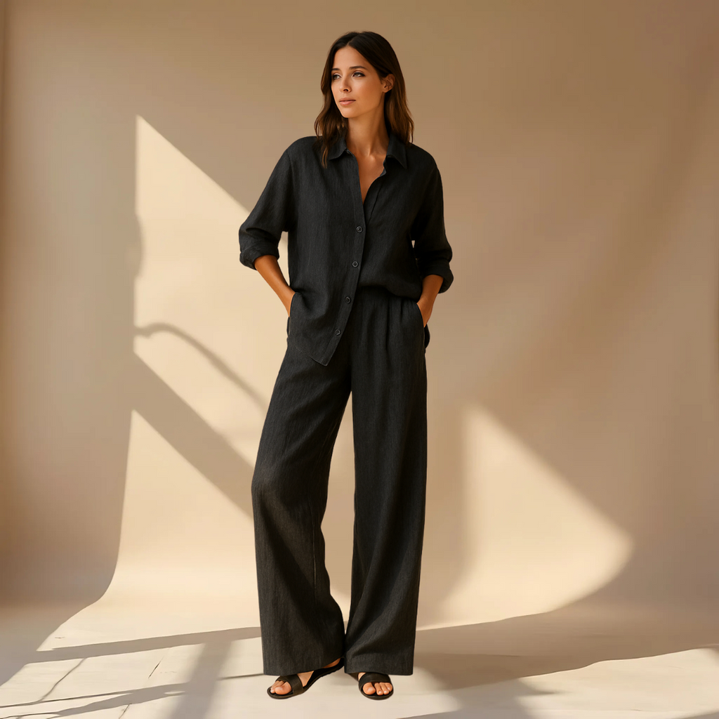 AMÉLIE™ | TWO-PIECE SET – SHIRT &amp; PANTS