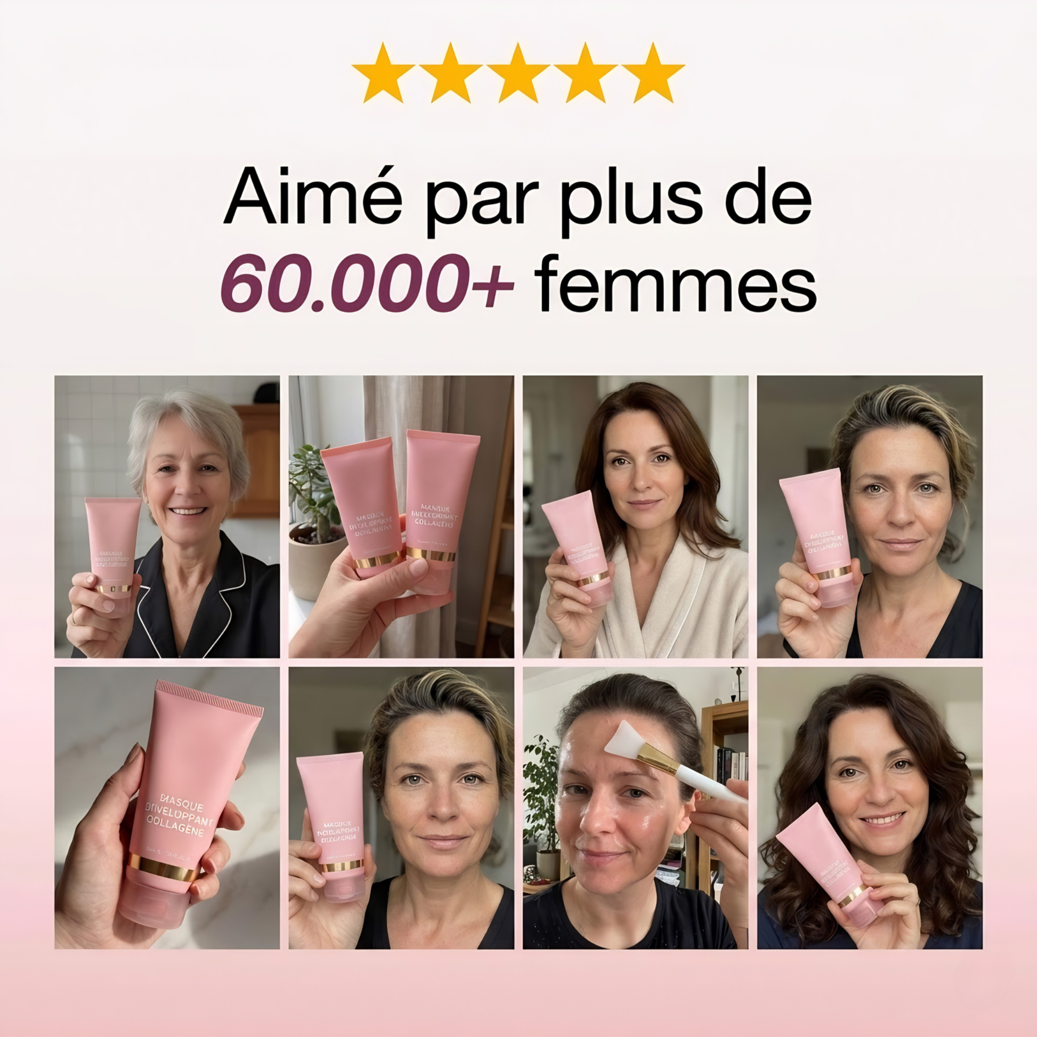 Masque de nuit enveloppant au collagène 