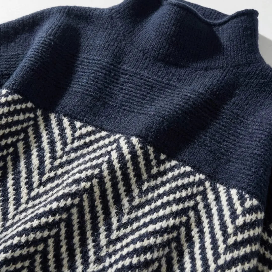 Pénélope | Pull en maille à chevrons 