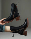 Marie™ | Bottines en cuir à talons confortables