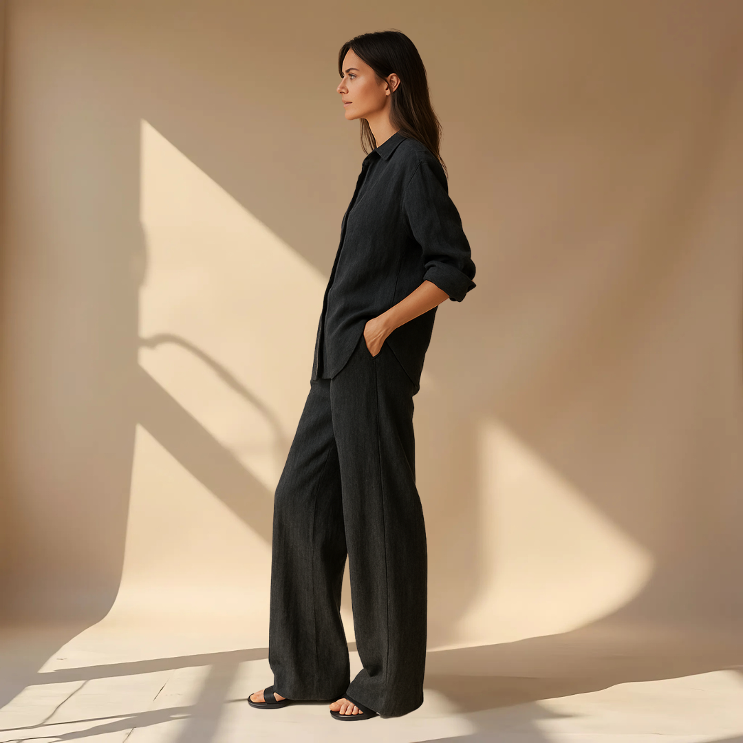 AMÉLIE™ | TWO-PIECE SET – SHIRT &amp; PANTS