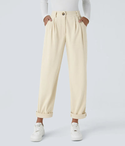 Annette | Comfortabele Broek Met Middelhoge Taille, Ritssluiting En Zijzakken