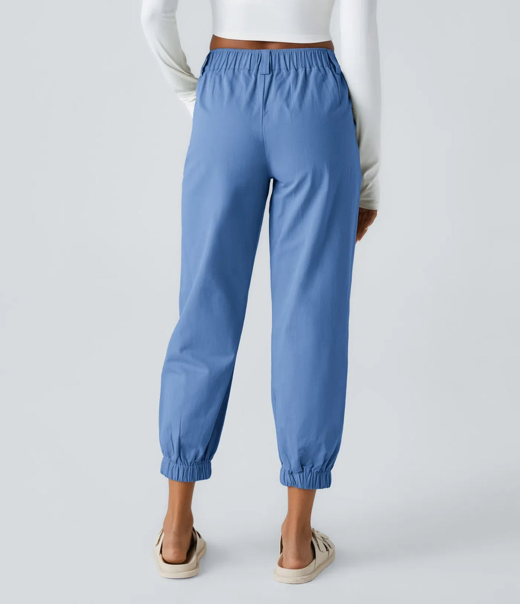 Marianne | Katoenen Broek avec Knopen, Rits et Praktische Zakken