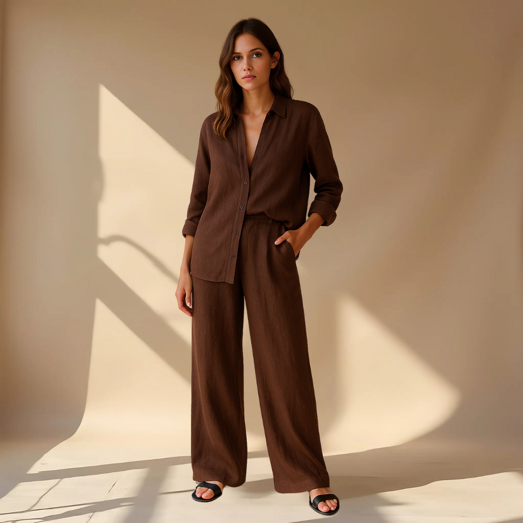 AMÉLIE™ | TWO-PIECE SET – SHIRT &amp; PANTS