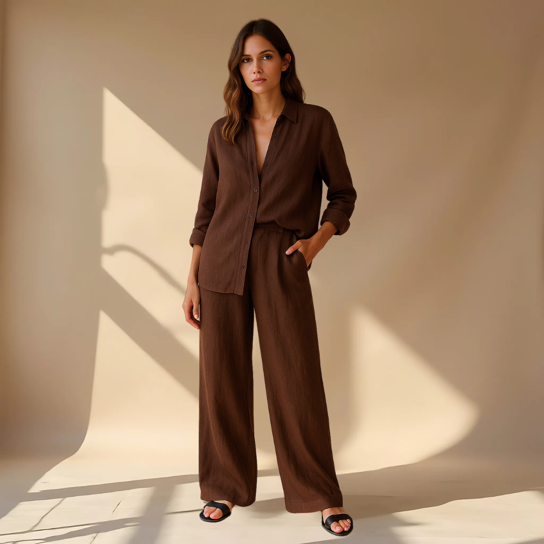 AMÉLIE™ | TWO-PIECE SET – SHIRT &amp; PANTS