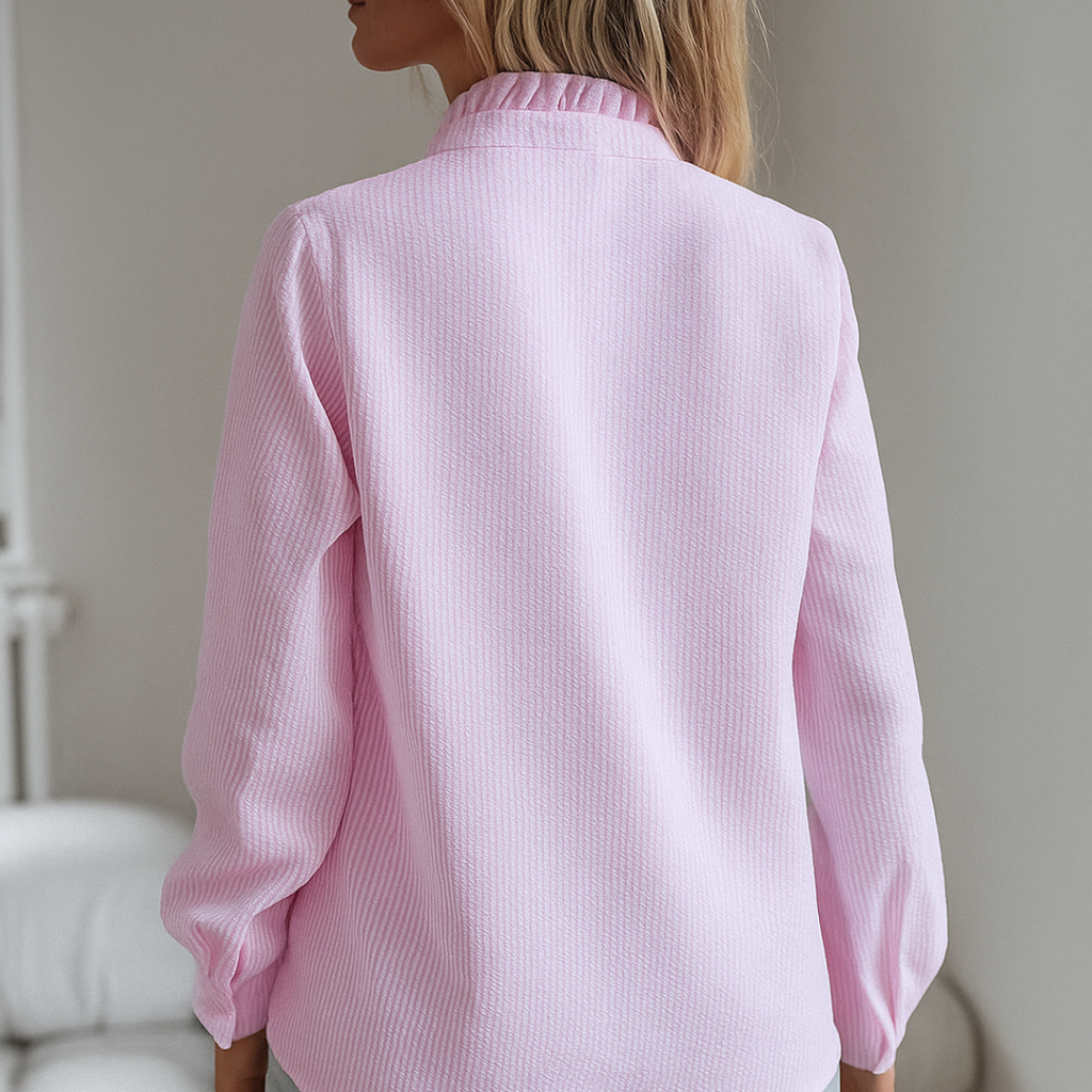 Laura™ | Luxurious blouse with fringes