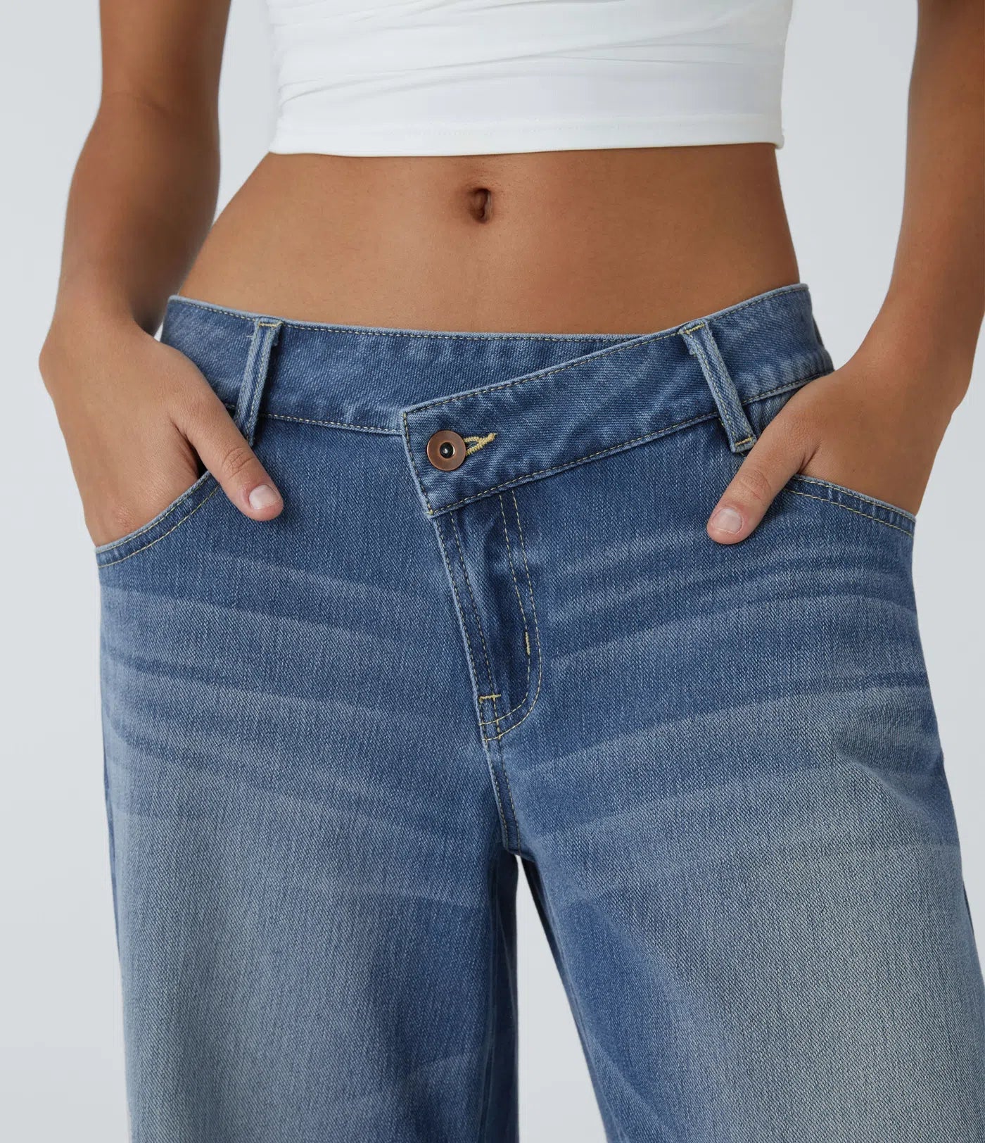 Sophia | Comfortabele Wide Leg Jeans Met Elegante Pasvorm &amp; Handige Ritszakken