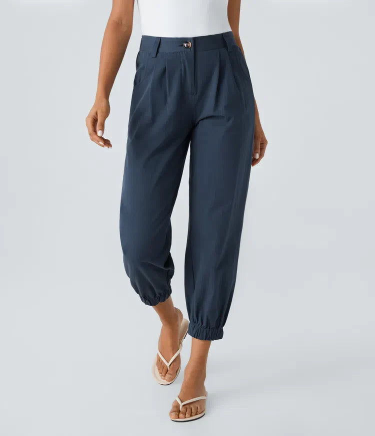 Marianne | Katoenen Broek avec Knopen, Rits et Praktische Zakken