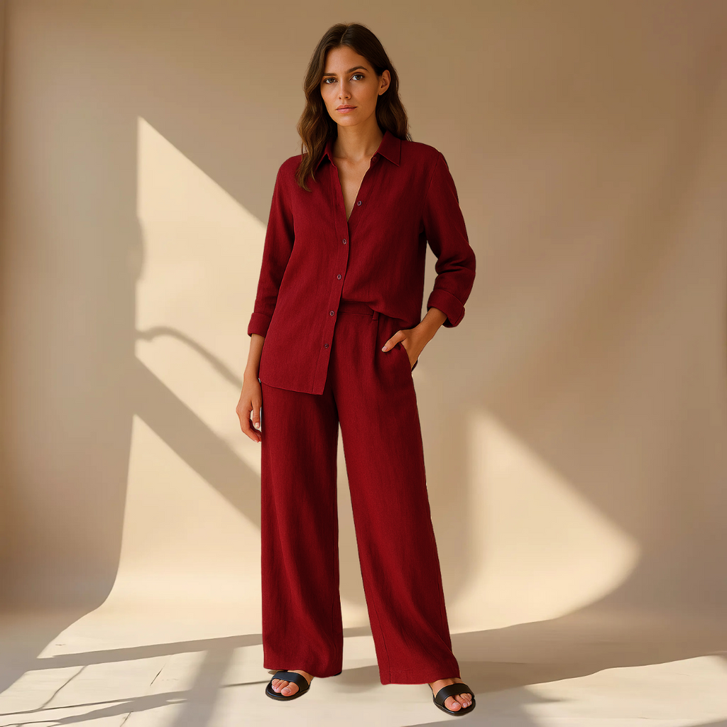 AMÉLIE™ | TWO-PIECE SET – SHIRT &amp; PANTS