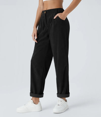 Annette | Comfortabele Broek Met Middelhoge Taille, Ritssluiting En Zijzakken