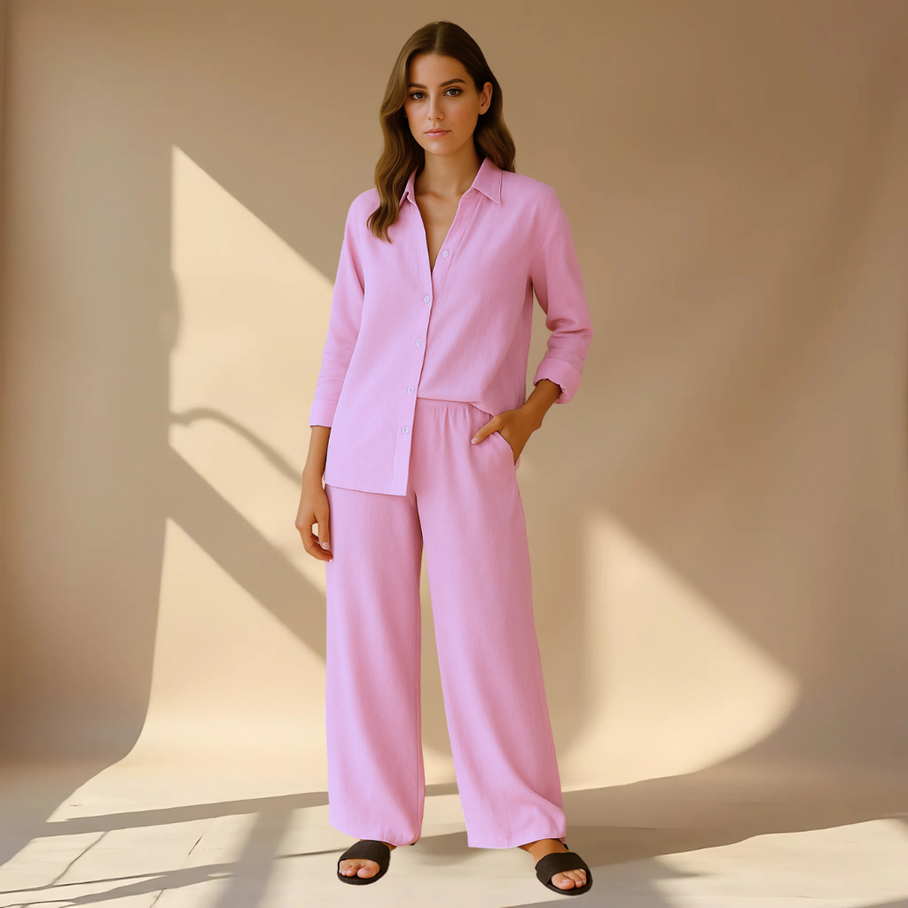 AMÉLIE™ | TWO-PIECE SET – SHIRT &amp; PANTS
