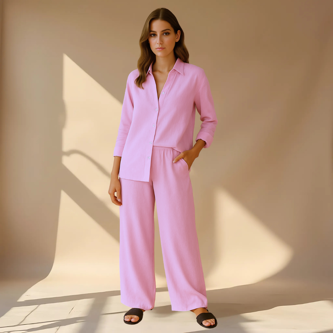 AMÉLIE™ | TWO-PIECE SET – SHIRT &amp; PANTS