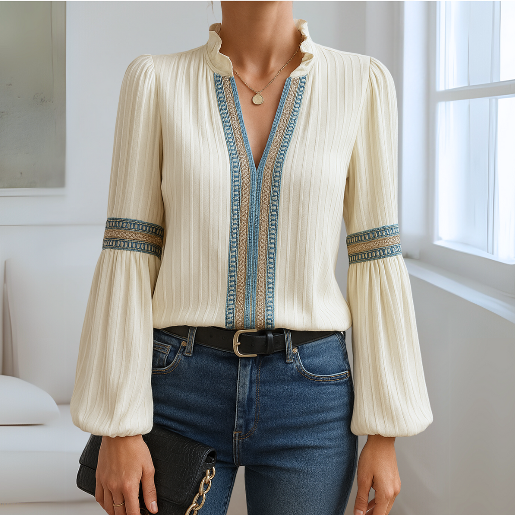 Petra™ | V-neck blouse
