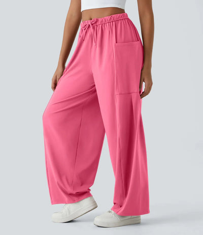 Fiona | Comfortabele & Elastische Luchtige Wijde Broek | 1+1 Gratis