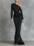 Imme | Robe sirène froncée en satin