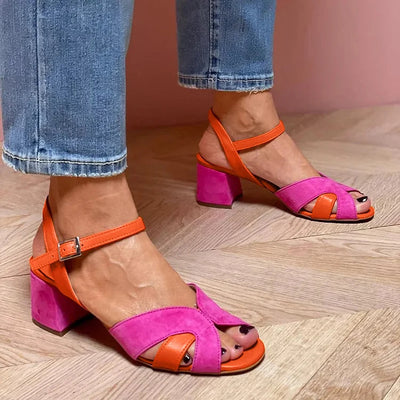 YVONNE™ | Barevné sandálky s podpatkem pro odvážný letní styl