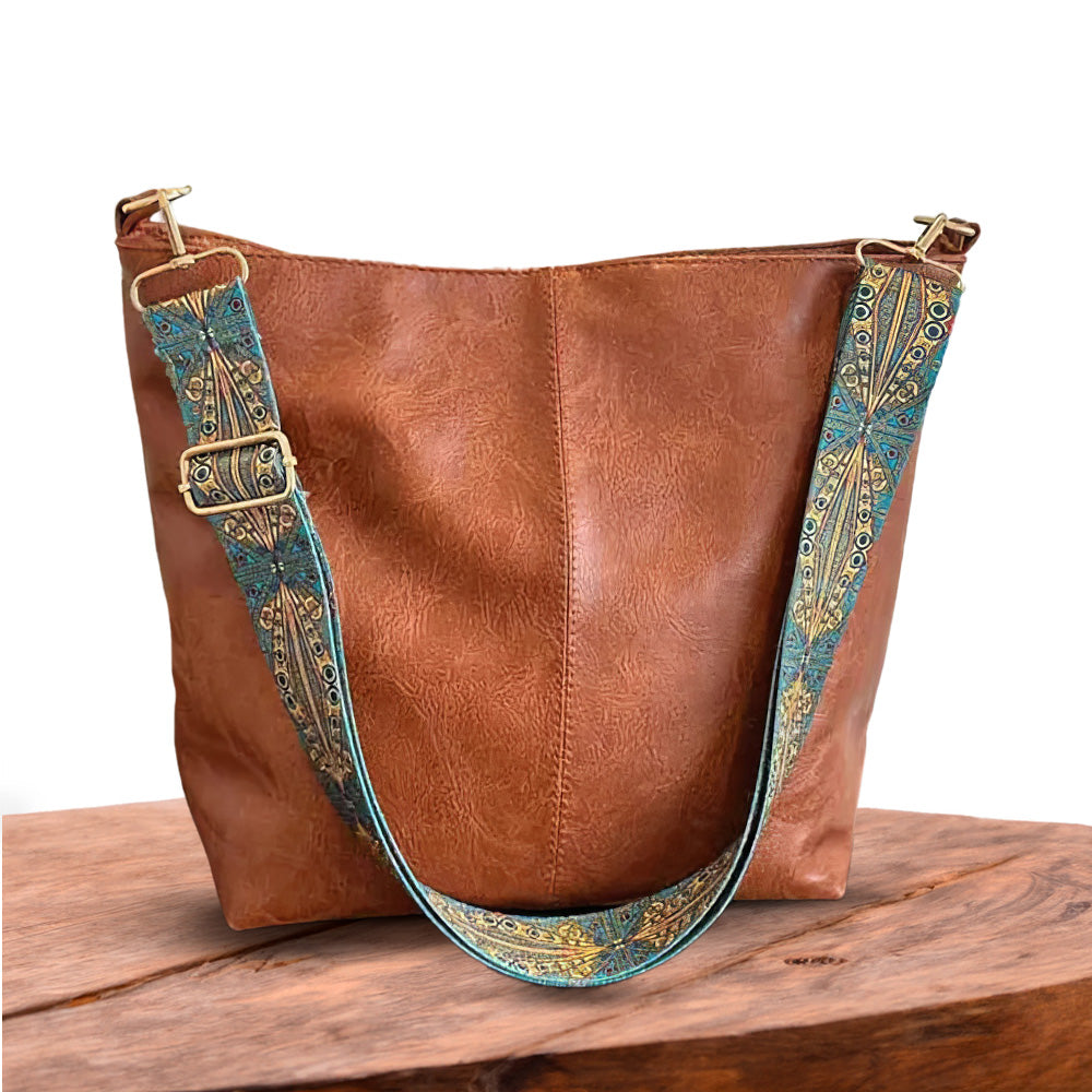 Greta - Sac bandoulière vintage en cuir