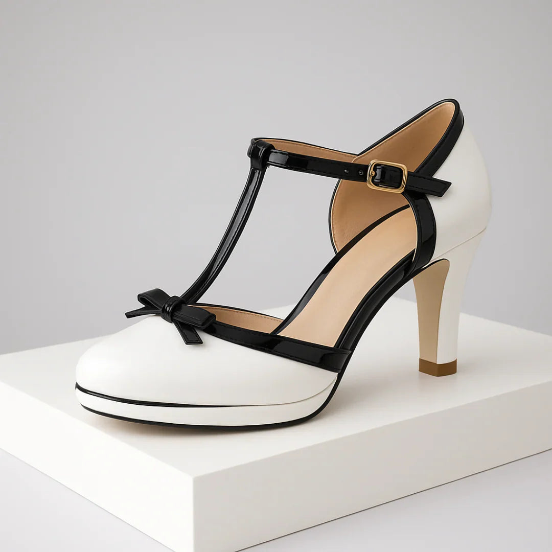 Veronika | Elegant autumn pumps with a bow