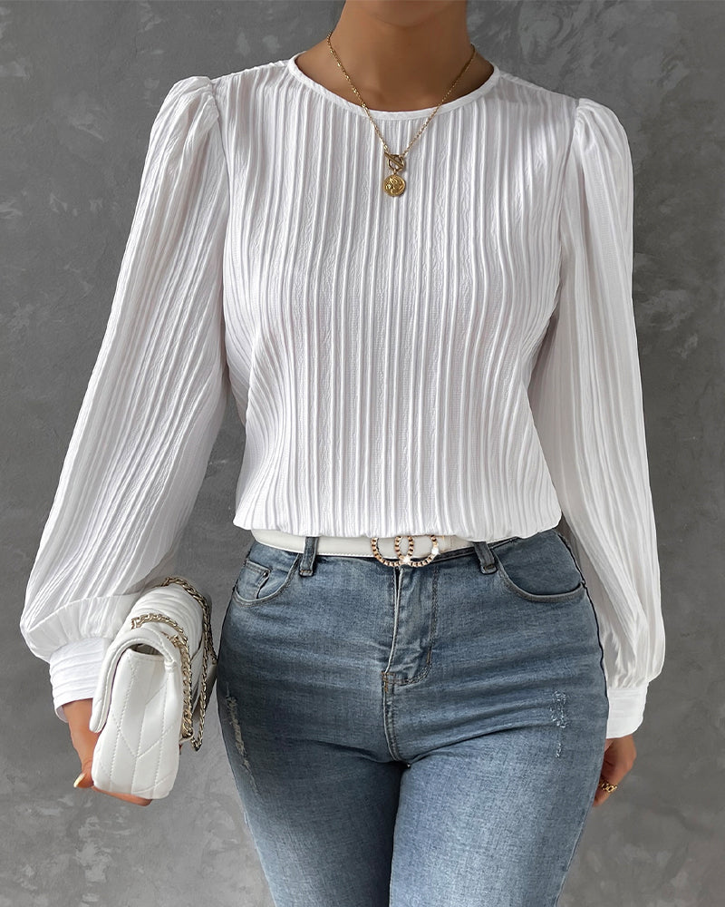 Bianca™ | Elegant blouse with balloon sleeves