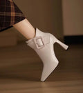 Claude | Bottines à talons et boucle oversize 