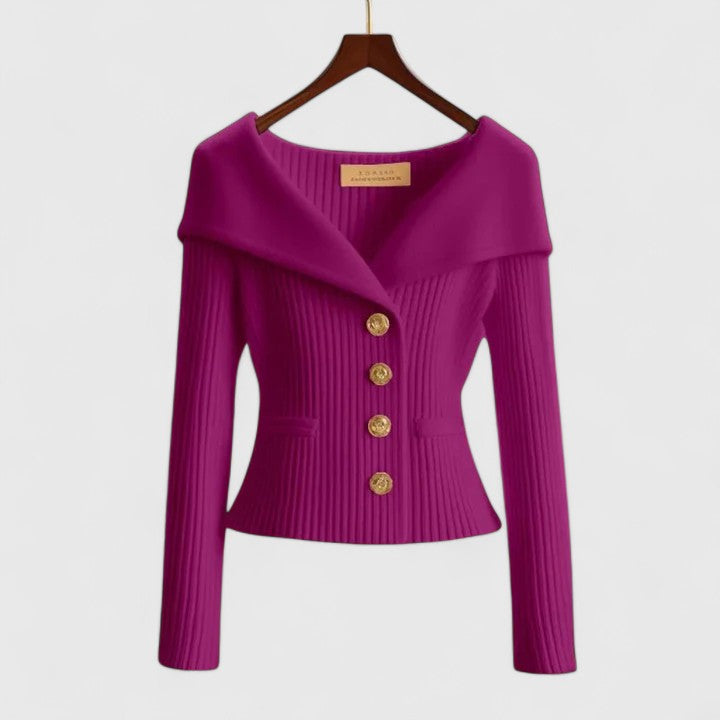 CLAROVA | Elegant sweater with a finely fitted cut